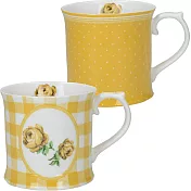 《CreativeTops》寬口馬克杯2件(黃玫瑰420 ml)