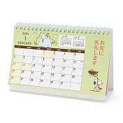 【Sanrio 三麗鷗】2020可立式留言桌曆_史努比SNOOPY(小)