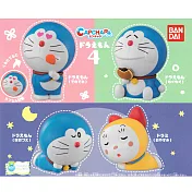 【日本正版授權】全套4款 哆啦A夢 造型轉蛋 P4 扭蛋/轉蛋 環保蛋殼 萬代 377436