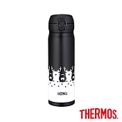 【THERMOS 膳魔師】台灣限定 翻轉熊鹿 超輕量 不鏽鋼真空保溫瓶0.5L(JNL-500-DRBR)