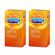 Durex杜蕾斯-凸點型 保險套(12入裝)*2組