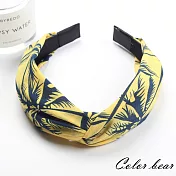 【卡樂熊】韓版南洋風造型髮箍(三色)-黃色