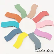 【卡樂熊】韓版簡約波浪款霧感造型髮夾/BB夾(兩入組)-隨機不挑色