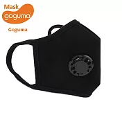 韓國goguma多重防護呼氣閥口罩-黑色L