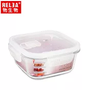 【香港RELEA物生物】800ml方形耐熱玻璃微波保鮮盒