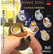 【正版授權】全套6款 懶洋洋動物戒指 扭蛋/轉蛋 戒指/飾品 004009