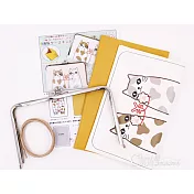 【日本】存摺用口金材料包(貓咪白)