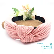 【Hera 赫拉】韓式百搭純色布藝編織交叉髮箍-4色粉紅色