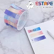 【ESTAPE】Memo 易撕貼｜渲彩組合（15mm x 55mm/可書寫/標籤/註記）