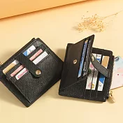 CHENSON真皮 9卡証件票卡夾卡包 黑(W19020-3)