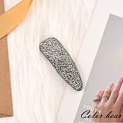 【卡樂熊】韓版低調華麗造型髮夾/BB夾(兩色)-銀色