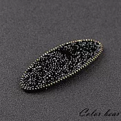 【卡樂熊】韓版低調閃耀水鑽造型髮夾/BB夾(三色)-黑色