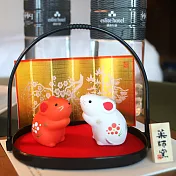 【日本藥師窯】2020 雙鼠賀壽 ~ 開運干支【日本製】