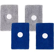 《TRAVELON》防暈手環兩對(藍灰)