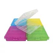 Digistone 電池收納盒 3/4號電池(共用) 4/5入裝收納盒 5色炫彩(透明/黃/綠/紅/藍色)X10 個