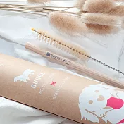 DUBBE天然木吸管-1+1輕旅組 經典灰/S