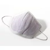 【森商事】日本純棉睡眠透氣保濕口罩 ‧薰衣草(條紋)