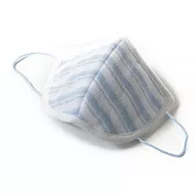 【森商事】日本純棉睡眠透氣保濕口罩 ‧空色(條紋)