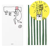 MIDORI 歐吉桑25周年 MEMO貼-折疊型-晚安