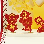 3D立體紙雕卡片‧耶誕快樂‧耶誕卡‧聖誕卡‧馴鹿開工季