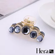 【Hera 赫拉】韓版優雅百搭水晶抓夾-3款藍色