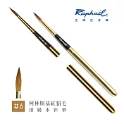 法國 Raphael 拉斐爾 旅行用柯林斯基貂毛筆水彩筆 適合水彩、不透明水彩 單支 - 1793.6