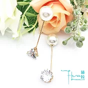 【Hera 赫拉】簡約配件防走光一字珍珠水鑽領針/胸針-2入組