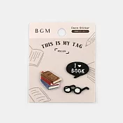 【BGM】MY TAG 刺繡貼紙 ‧讀書