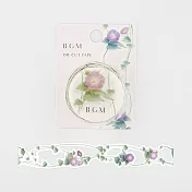 【BGM】和紙膠帶 裁邊典雅歐式庭園 ‧牽牛花