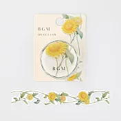 【BGM】和紙膠帶 裁邊典雅歐式庭園 ‧向日葵