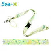 【日本正版授權】角落生物 頸掛繩/手機頸掛繩/手機掛繩/證件套掛繩 角落小夥伴 -花朵款