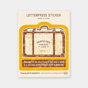 TRC Traveler’s Notebook 旅行工具主題系列(海外限定)-凸版印刷貼紙黃