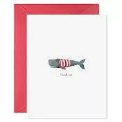 【 E.Frances 】WHALE THANKS 感謝卡 #美國進口 #重磅紙卡 #TY403