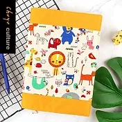 珠友官方獨賣  A5/25K台灣花布多功能可調式書衣/書皮/書套-02我的動物小伙伴