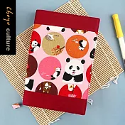 珠友官方獨賣  B6/32K台灣花布多功能可調式書衣/書皮/書套-03動物朋友相見歡