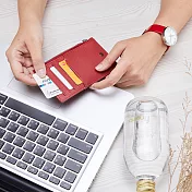 MONDAINE 瑞士國鐵 國徽系列6卡零錢包 –紅 190902R