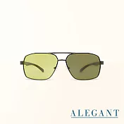 【ALEGANT】太陽黃感光變色夜視防眩光寶麗來偏光太陽眼鏡/UV400墨鏡