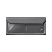 【KING JIM】FLATTY多用途收納袋_筆袋＿深灰色