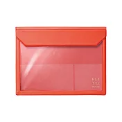 【KING JIM】FLATTY多用途收納袋_A5＿紅色