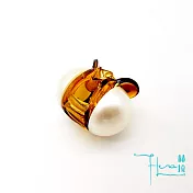 【Hera 赫拉】韓款小香風圓大珍珠小抓夾-3色琥珀色