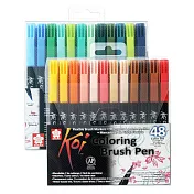 【SAKURA】櫻花 XBR 軟頭水彩筆 48色