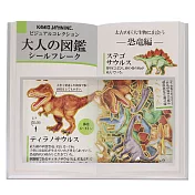 Kamio 日本製金箔押印和紙材質造型散裝貼紙包 30枚入 大人的圖鑑 恐龍篇