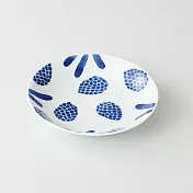 【西海陶器】Kavely波佐見燒靛藍取皿15cm ‧松果