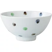 【西海陶器】波佐見燒彩之點姬碗150ml ‧綠