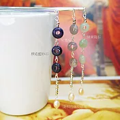 【PinkyPinky Boutique】氣質甜甜圈石髮插 (模造藍砂石)