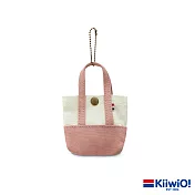 Kiiwi O! 經典造型迷你托特收納包 APRIL 粉白