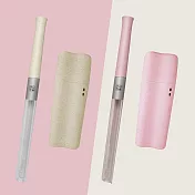 nubo 藍鯨吸管 小鯨盒組(二入)米/粉