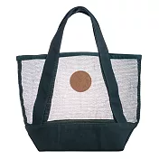 [星巴克]綠色拼接網布提袋