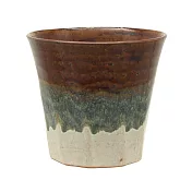 【IZAWA】日本美濃燒灰釉陶杯手拭布禮盒 ‧三色茶