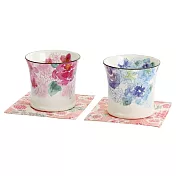 【和藍】美濃燒｜薔薇朦朧茶杯墊組